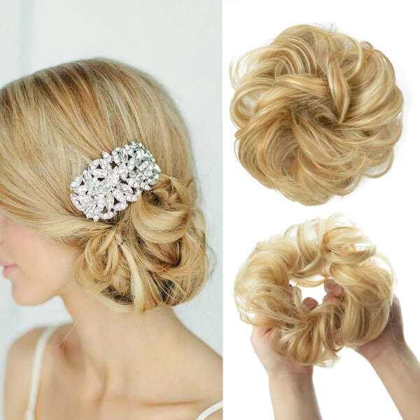 Blonda Set od 2 različita punđica za kosu