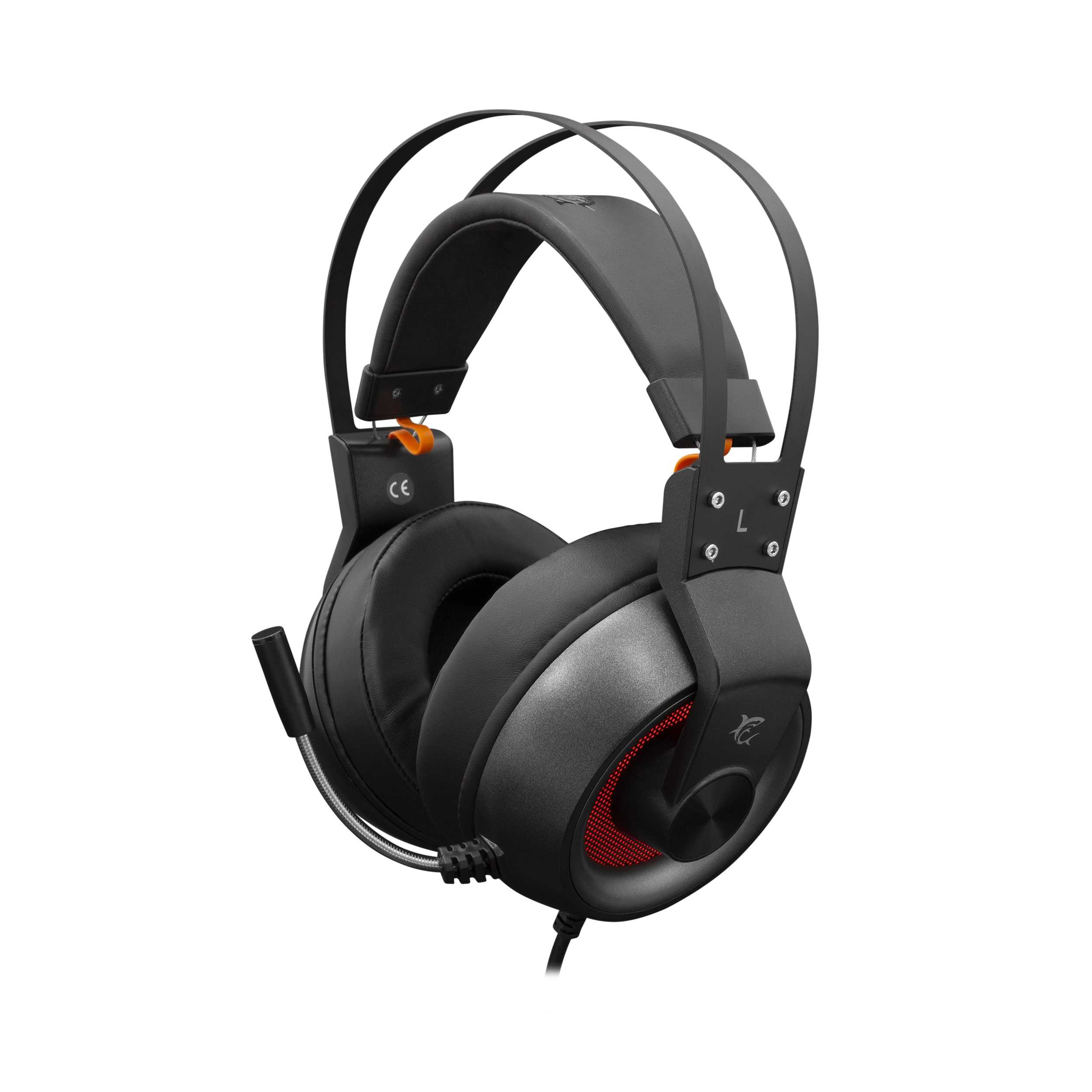 Gaming Slušalice White Shark GH-1949 Caracal Crno/Srebrne s Crvenim Osvjetljenjem