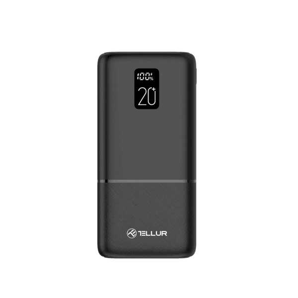 TELLUR Power Bank PD202 Boost Pro 20000mAh Brzo Punjenje LCD Zaslon Crni