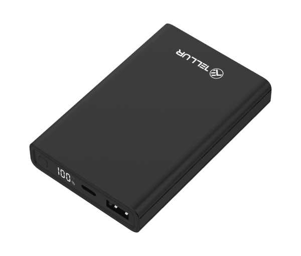 TELLUR Power Bank PD701 Compact Pro 10000mAh Brzo Punjenje LCD Zaslon Crni