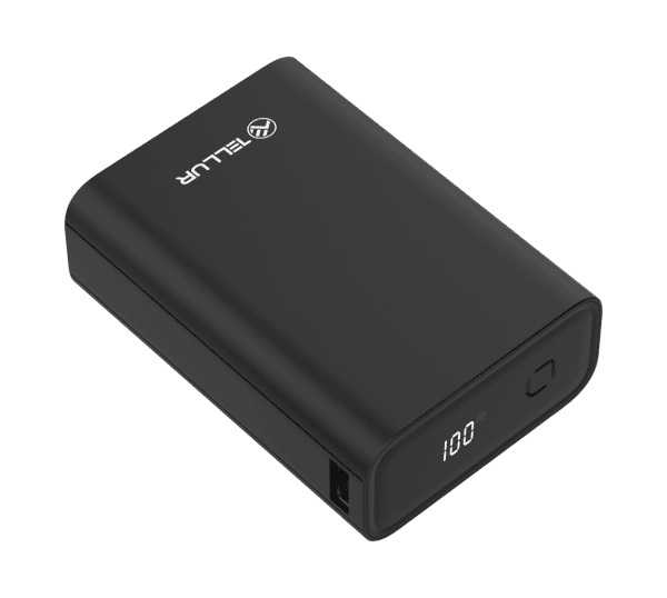 TELLUR Power Bank PD702 Compact Pro 20000mAh Brzo Punjenje, LCD Zaslon, Crni