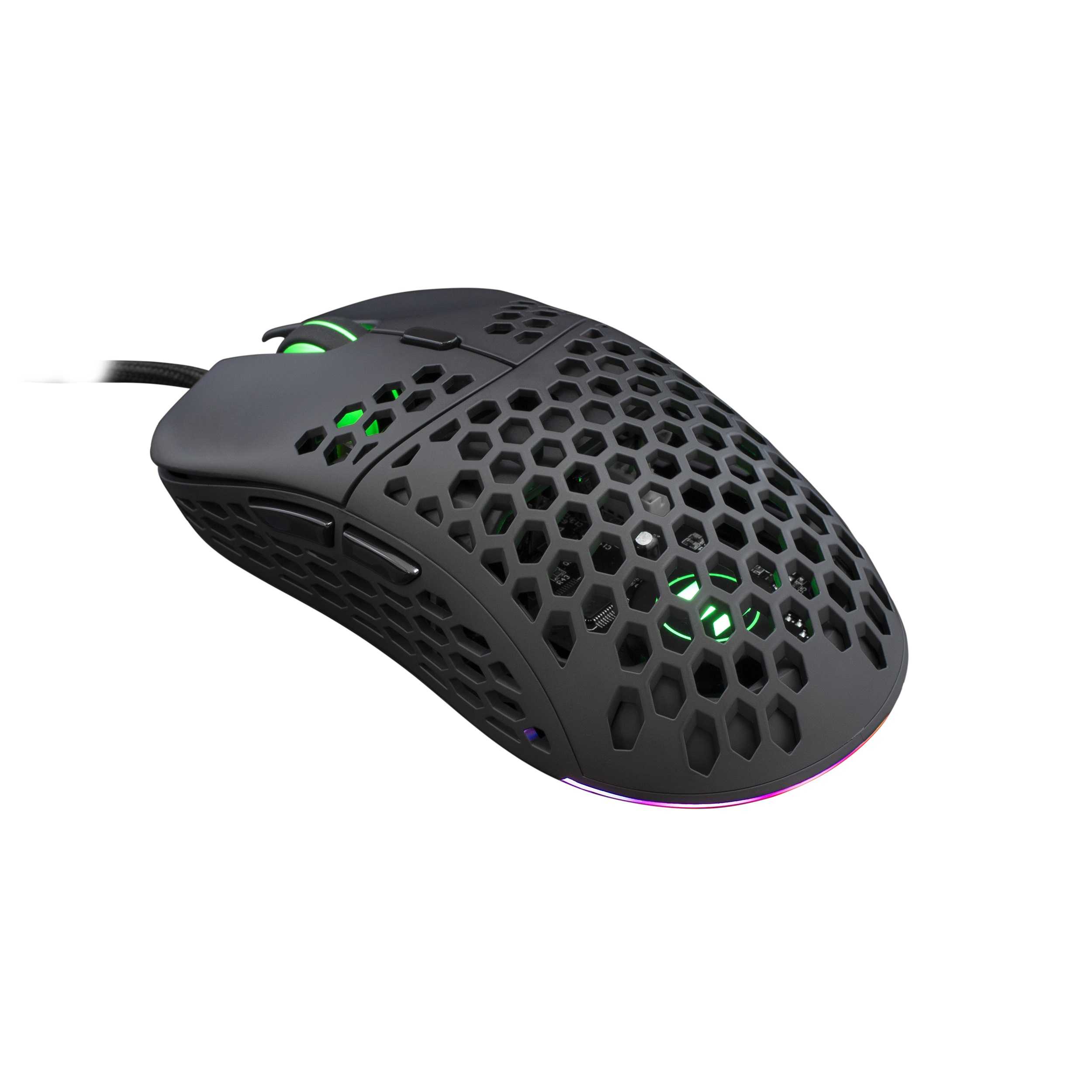 White Shark ESL-M4 NAGINATA Crni Gaming Miš RGB Osvjetljenje 16,000 DPI