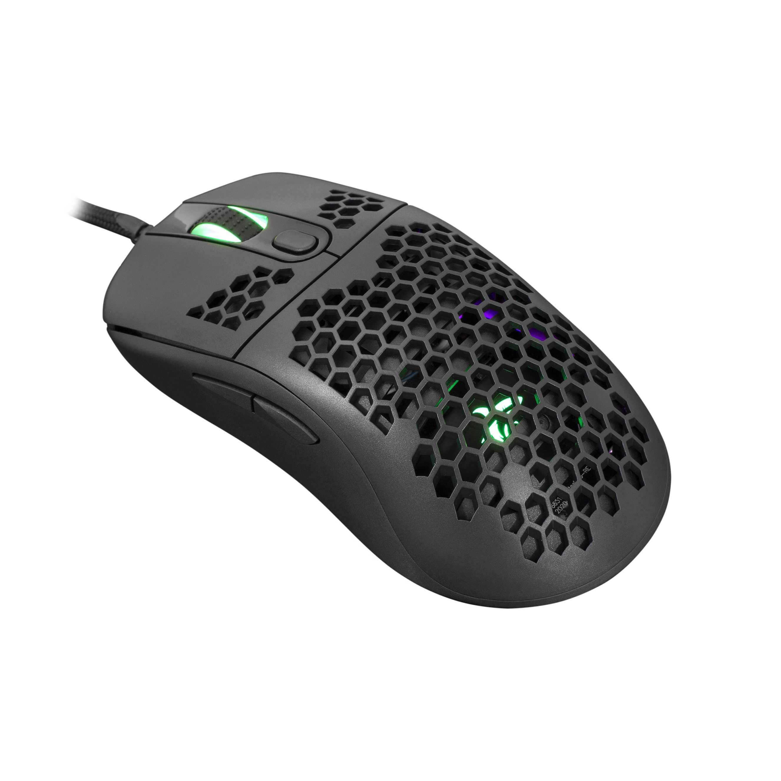 White Shark GM-5007 Galahad Crni Gaming Miš 6.400 DPI RGB