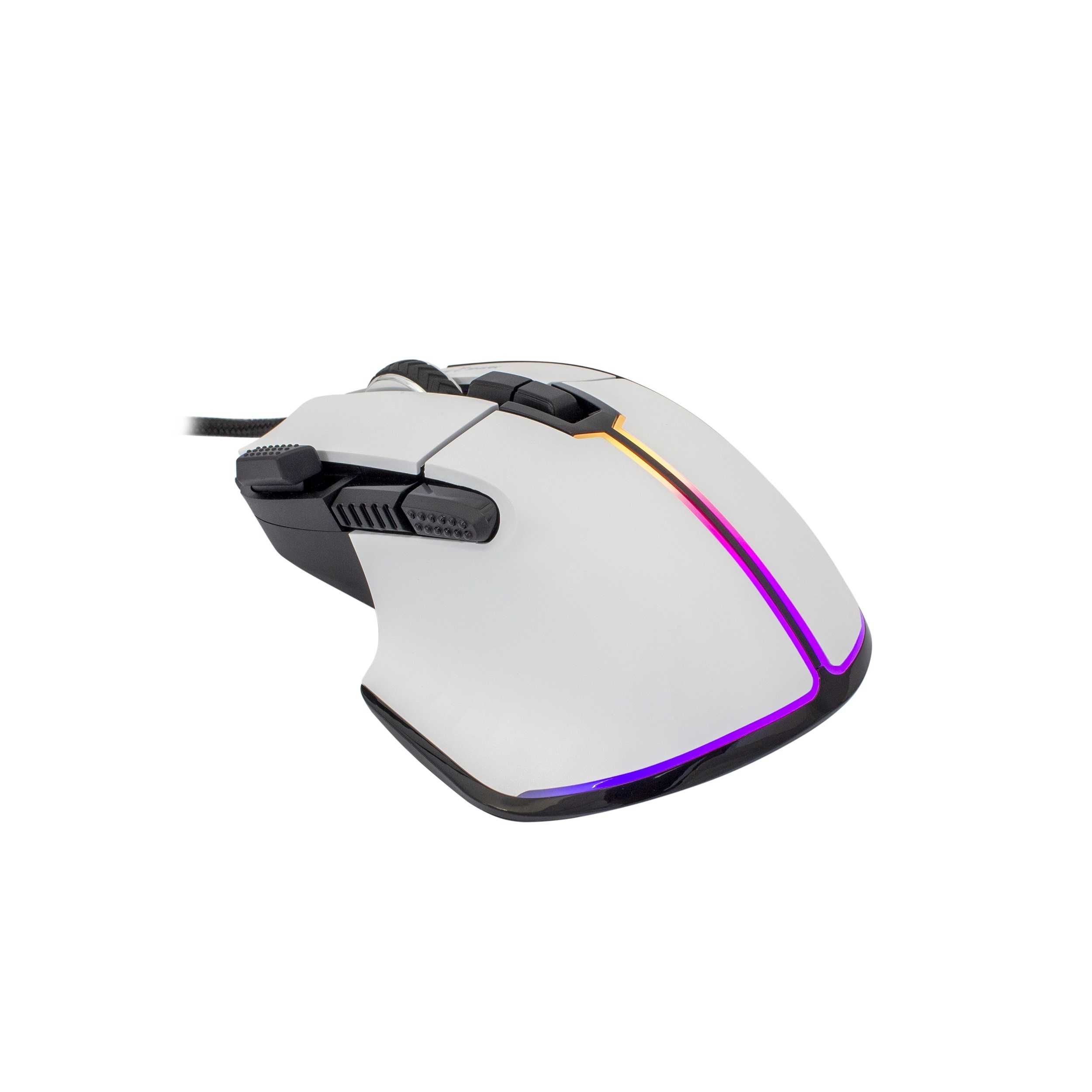 White Shark GM-9006 Marrok Gaming Miš Bijeli RGB 12.000 DPI