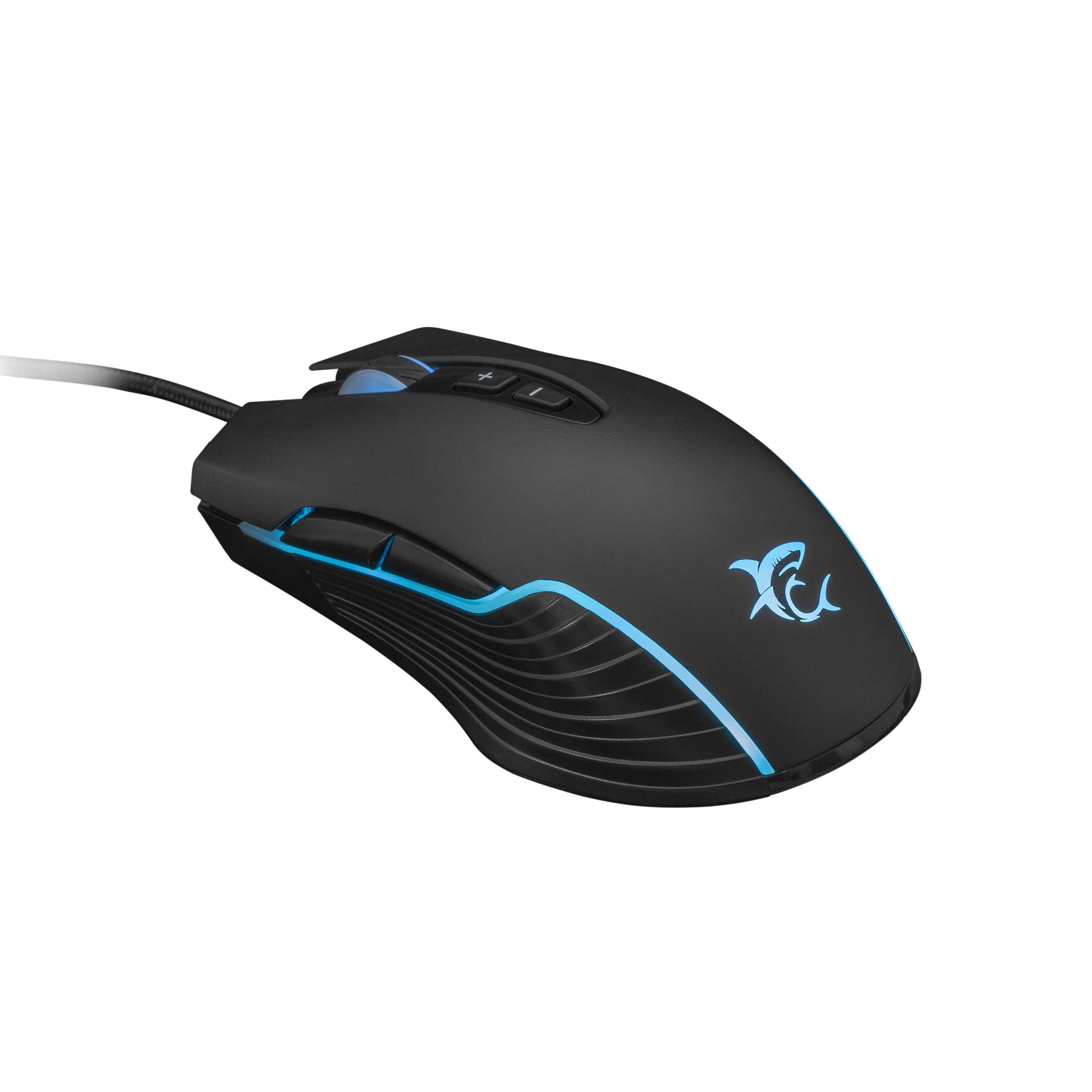 White Shark MIŠ GM-5003 AZARAH RGB Crni Gaming Miš 6400 DPI