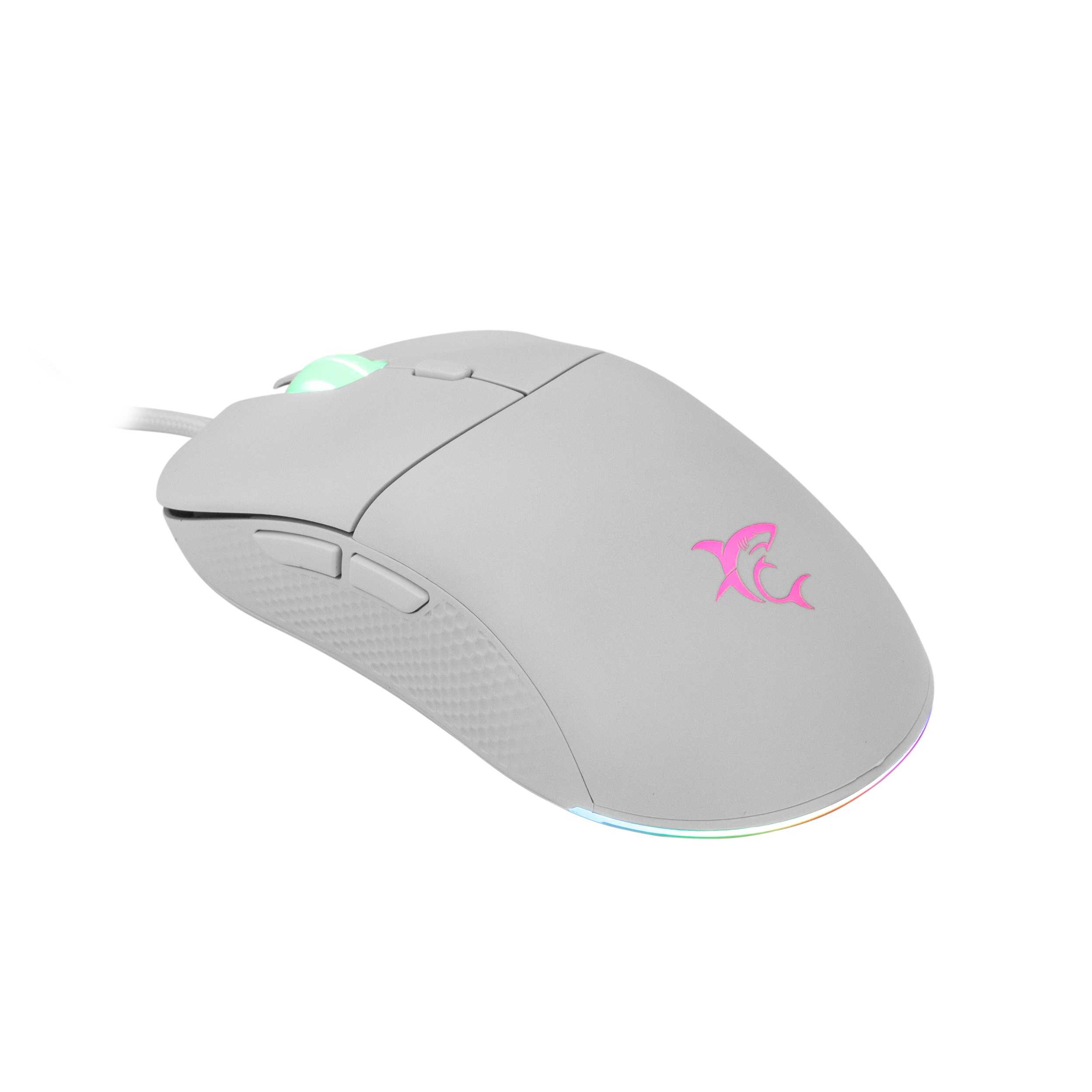 White Shark MIŠ GM-5010 BAGDEMAGUS Bijeli Optički Gaming Miš 7200 DPI