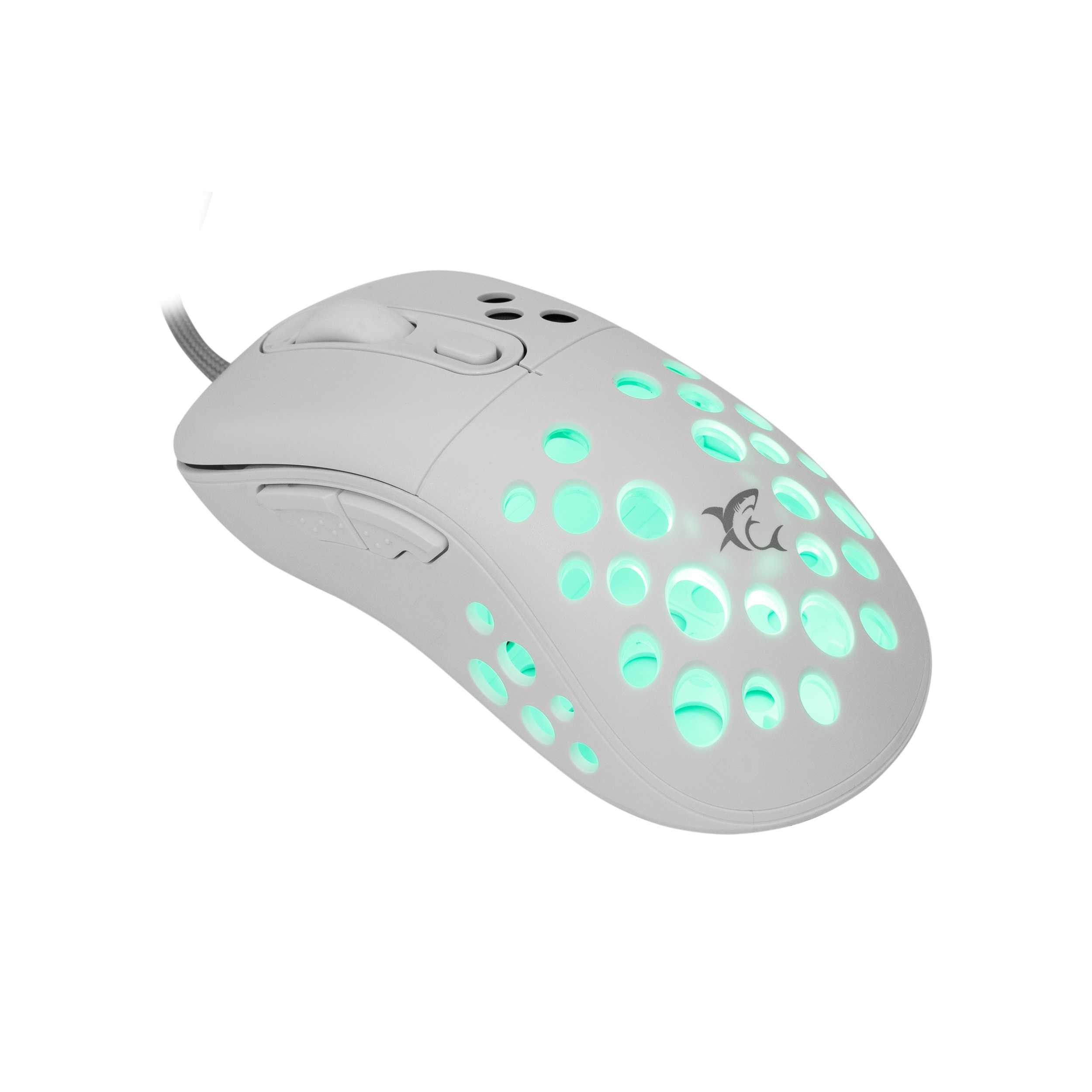 White Shark MIŠ GM-5013 AZRAEL Bijeli Gaming Miš 12800 DPI